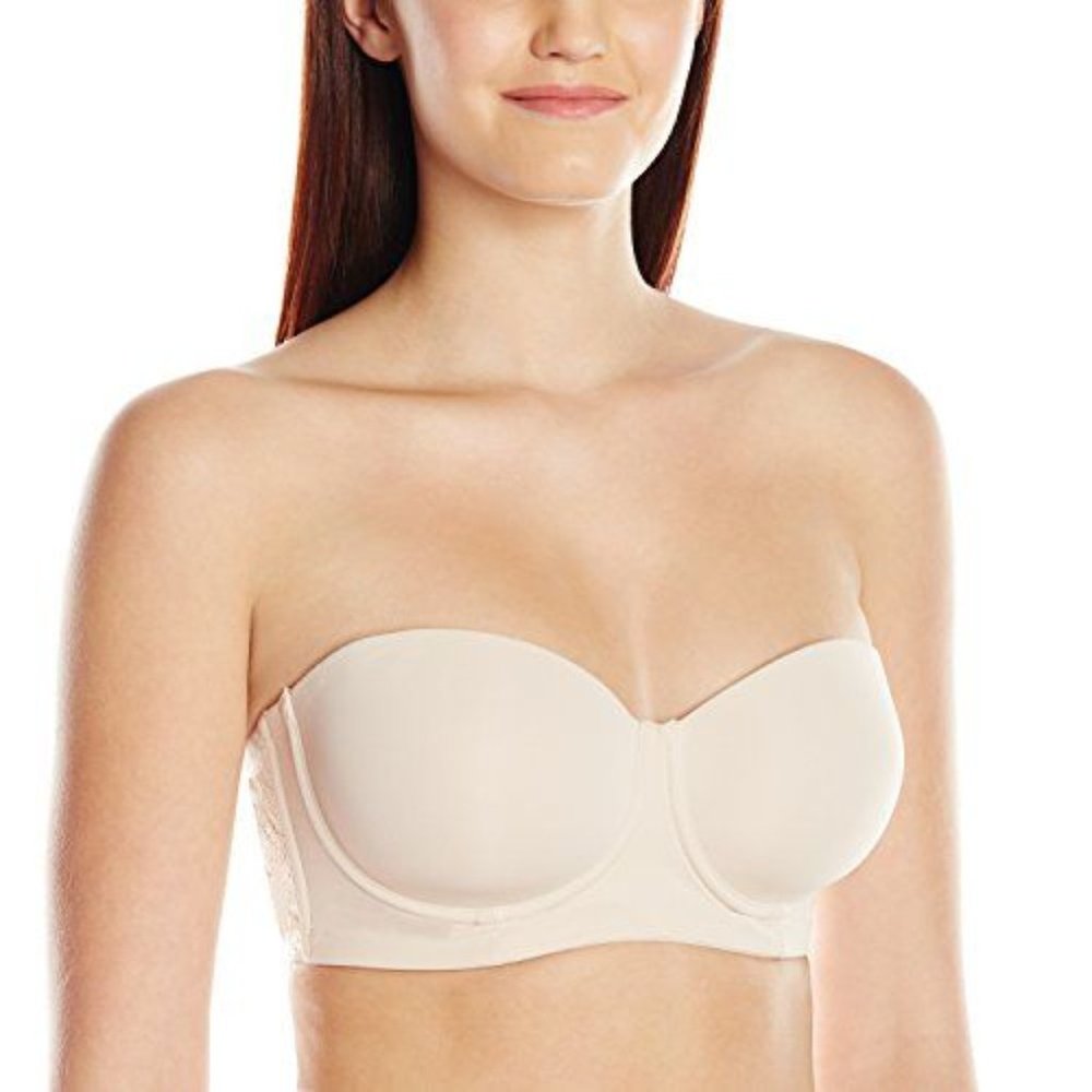 Blush Microfiber Longline Strapless Bra 34B